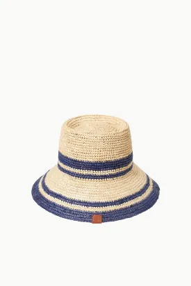 RITA BUCKET HAT | NATURAL NAVY