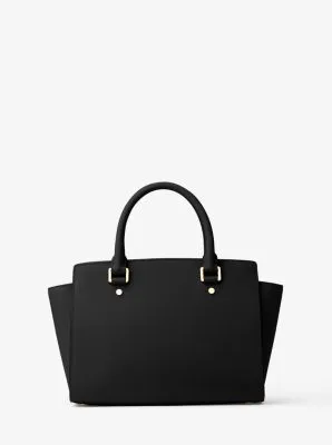 Selma Saffiano Leather Medium Satchel