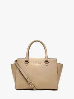 Selma Saffiano Leather Medium Satchel