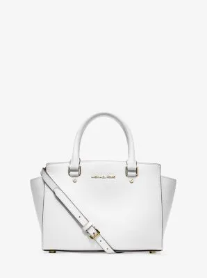 Selma Saffiano Leather Medium Satchel