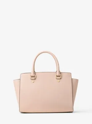 Selma Saffiano Leather Medium Satchel