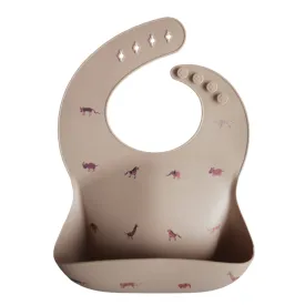 Silicone Baby Bib - Safari Tan by Mushie & Co