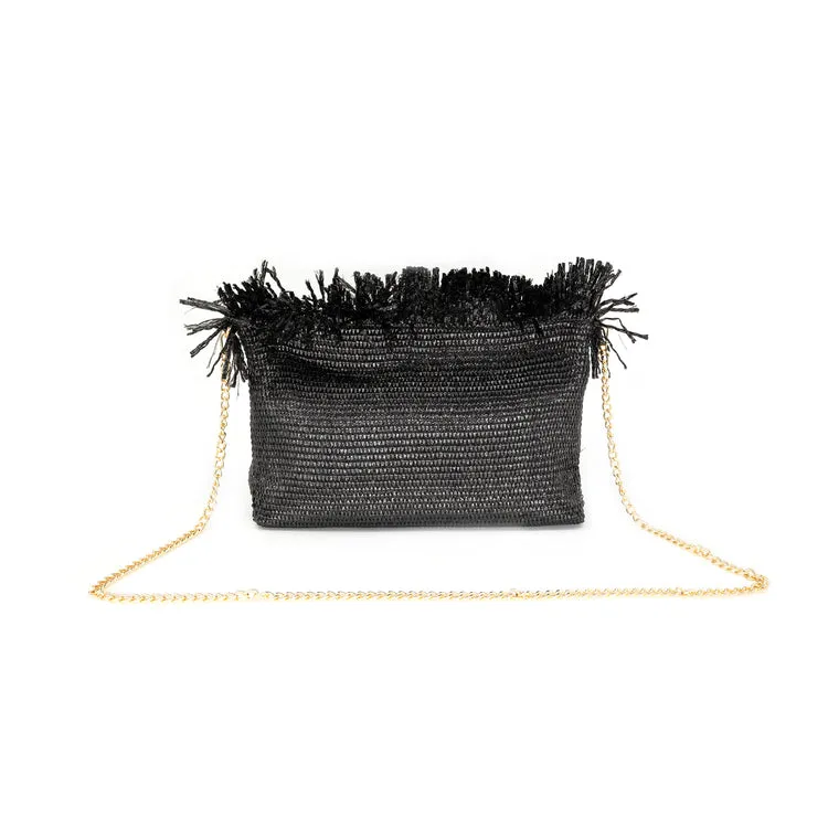 Straw Clutch Crossbody