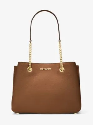 Teagan Large Pebbled Leather Shoulder Bag