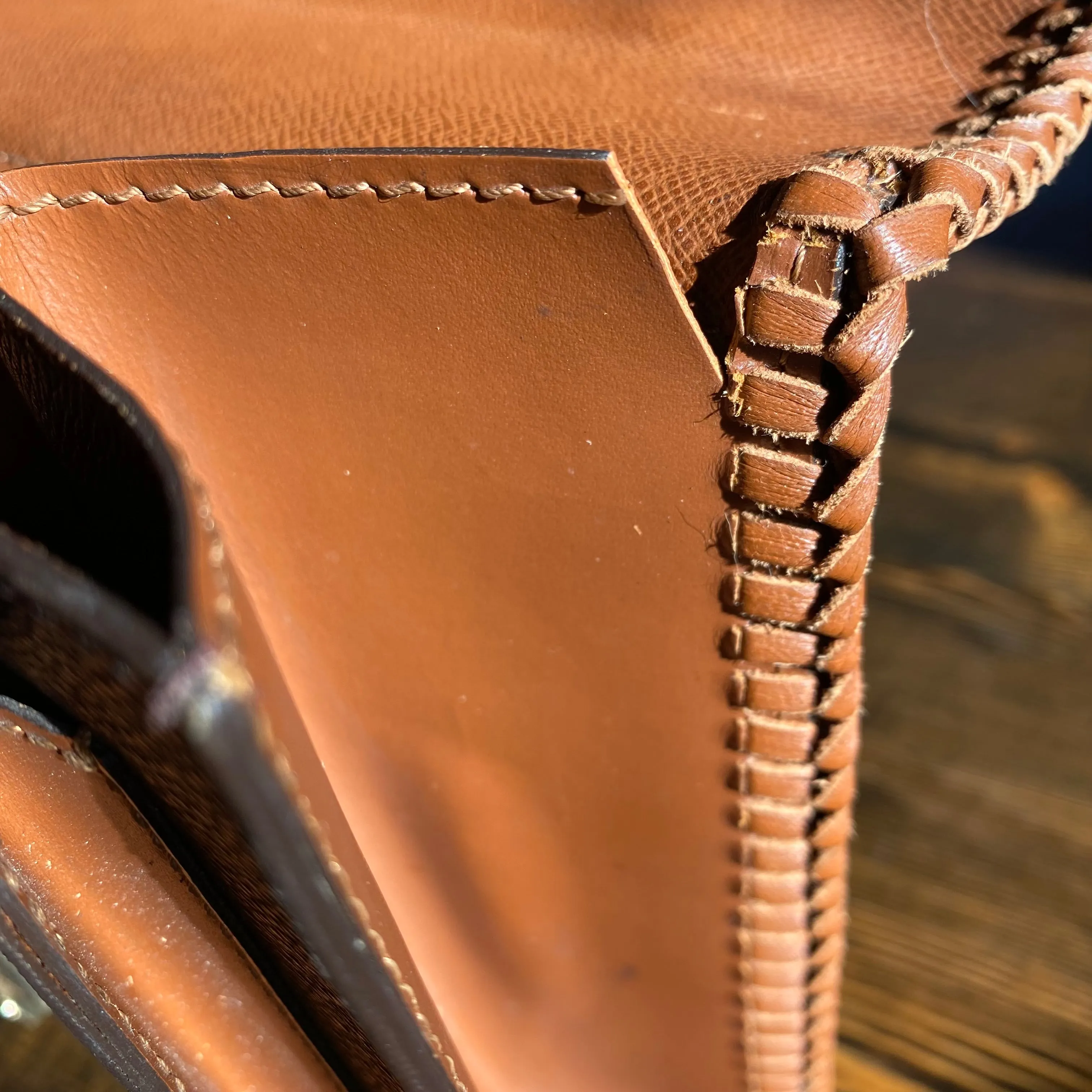 The Kingfisher - Vintage Monogram in Whiskey Crossbody