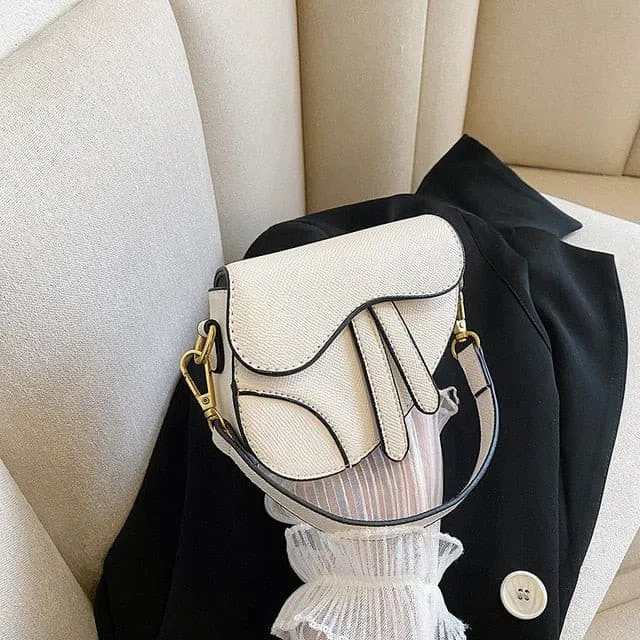 Toddler Girls Designer Bag - Mini Saddle Bag