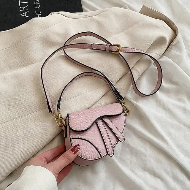 Toddler Girls Designer Bag - Mini Saddle Bag