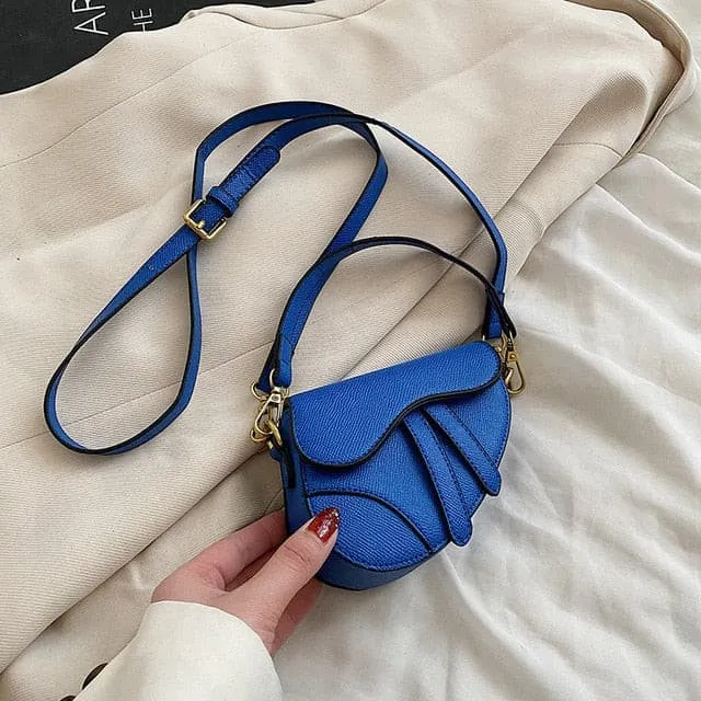 Toddler Girls Designer Bag - Mini Saddle Bag