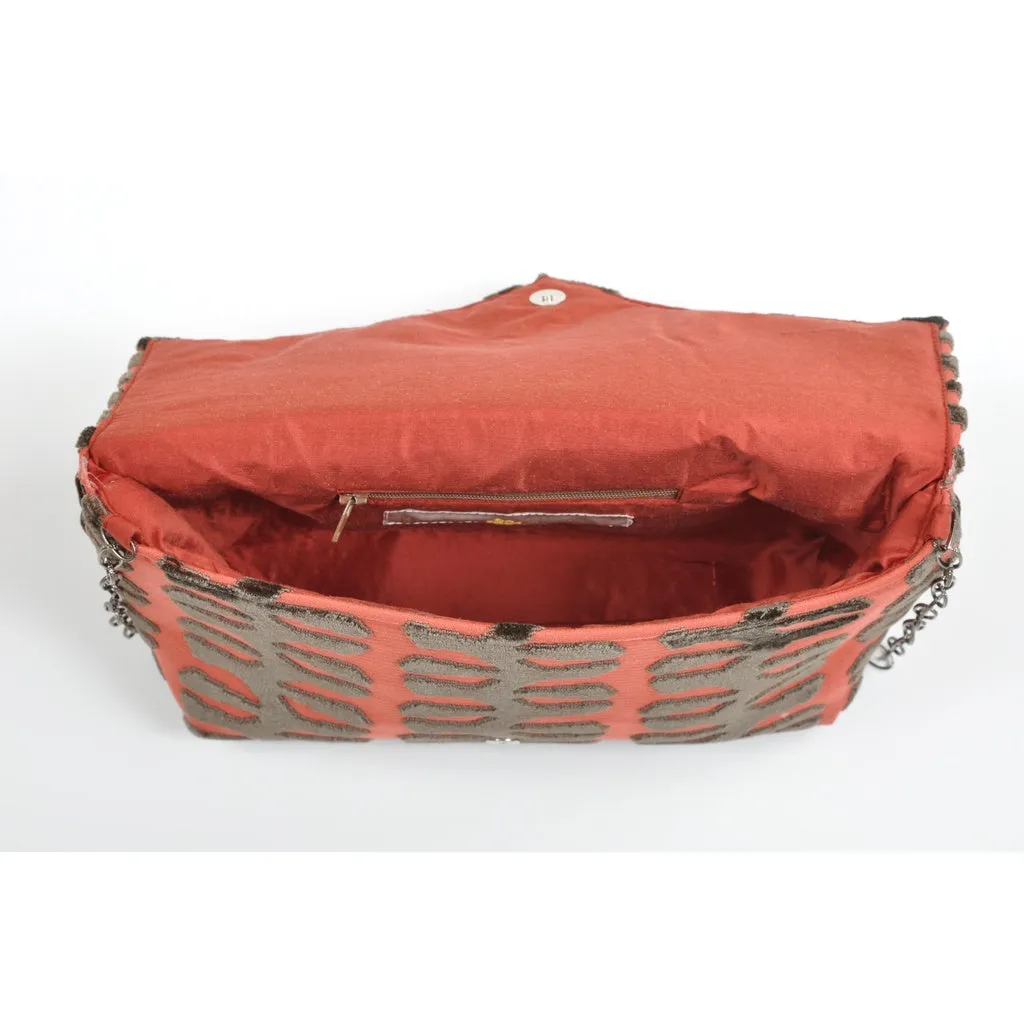 Totem Coral envelope clutch