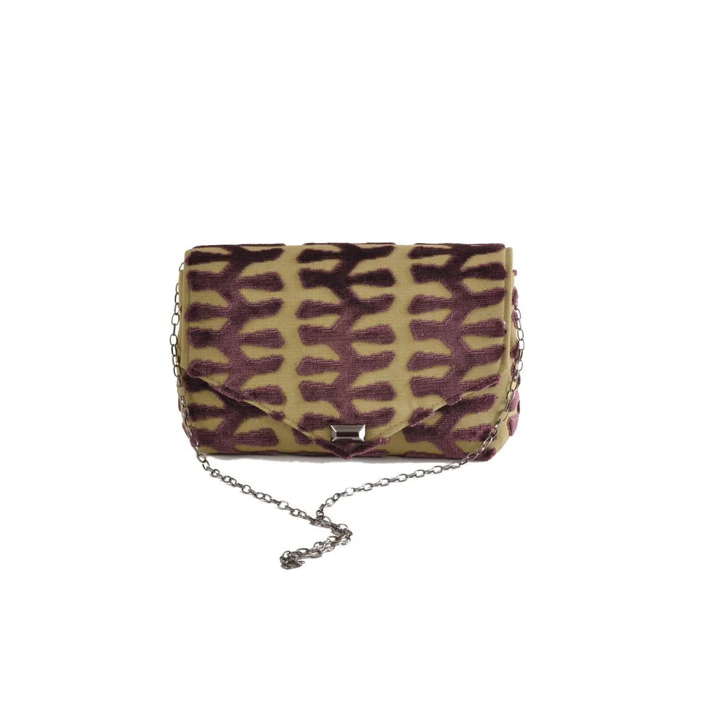 Totem Green envelope clutch