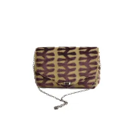Totem Green envelope clutch