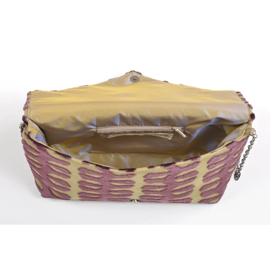 Totem Green envelope clutch