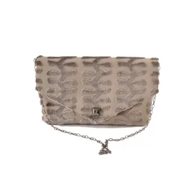 Totem Taupe envelope clutch
