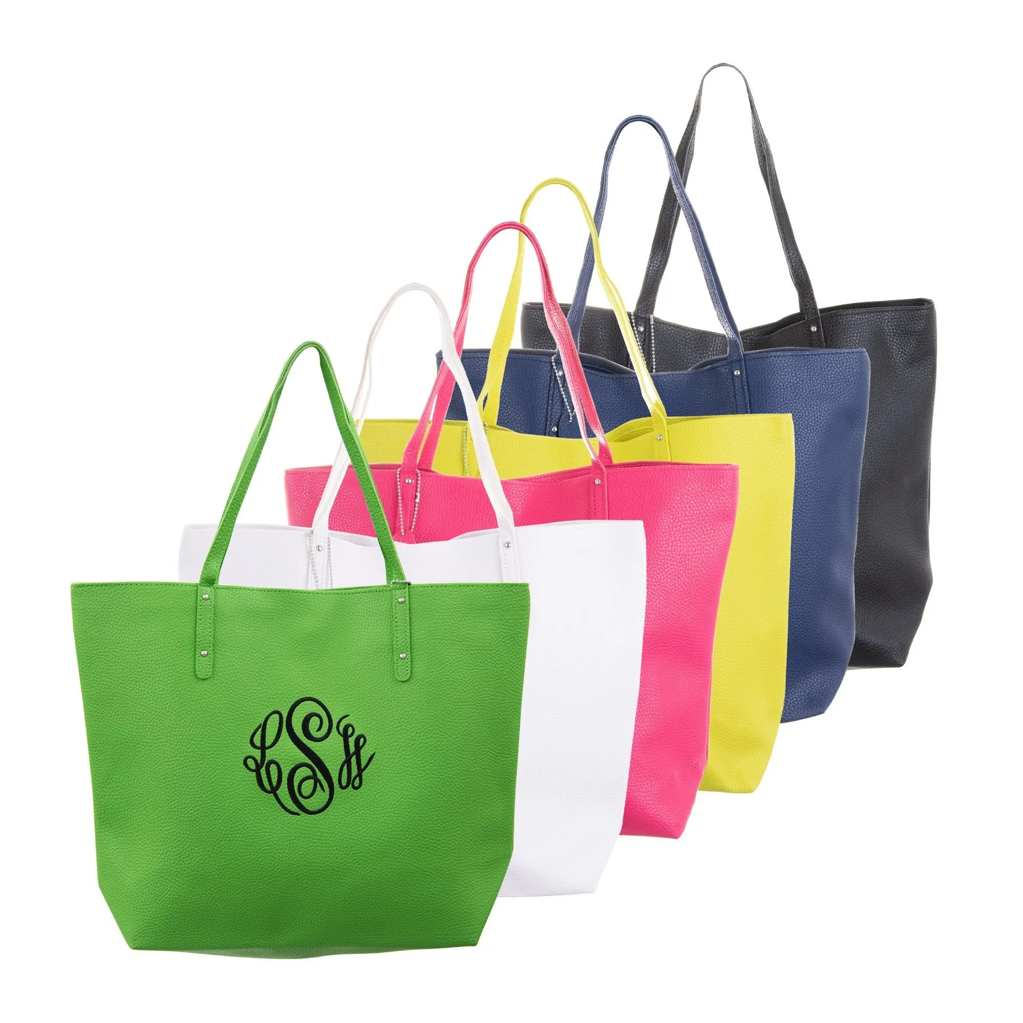 Vegan Leather Bucket Handbag